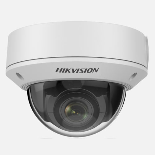 HIK - IP 4MP Camara Domo Lente Motorizado 2.8-12mm H265+ IR 30m  IP67 12VDC & PoE